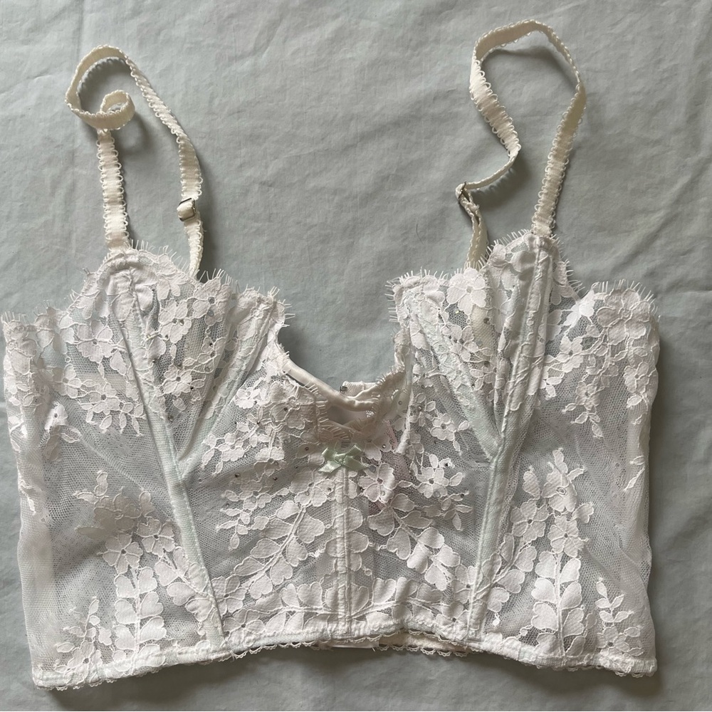 Victorias Secret Dream Angels I Do Bride Collection Unlined Bustier Bra Medium